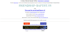 Desktop Screenshot of friendship-baptist.us