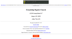 Desktop Screenshot of jasper-fl.friendship-baptist.us