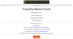 Desktop Screenshot of joaquin.friendship-baptist.us