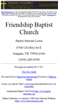 Mobile Screenshot of joaquin.friendship-baptist.us