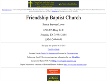 Tablet Screenshot of joaquin.friendship-baptist.us